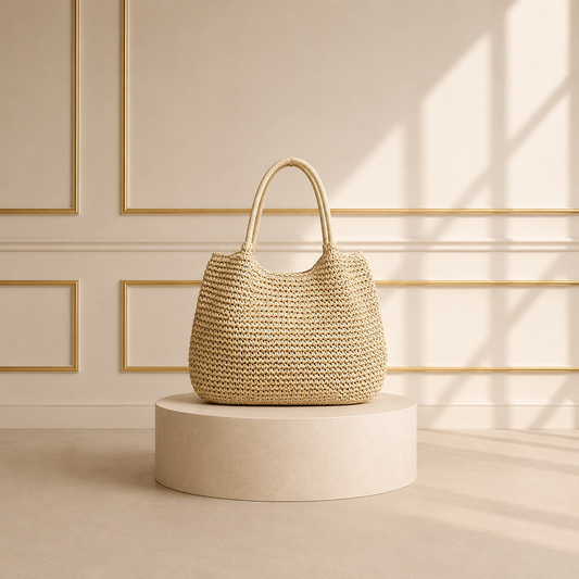 Bolso Rafia Grande Casual