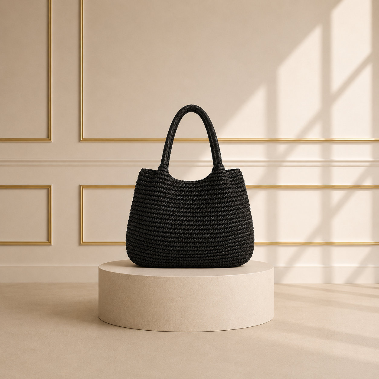 Bolso Rafia Grande Casual