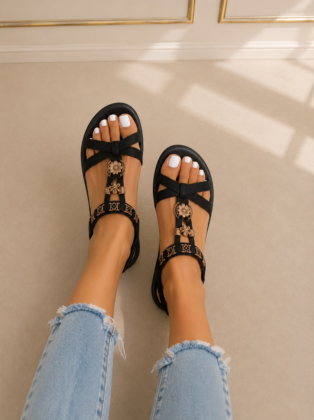 Sandalias Florales